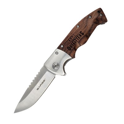 Flash - Wooden Swift Assist Folding Knife