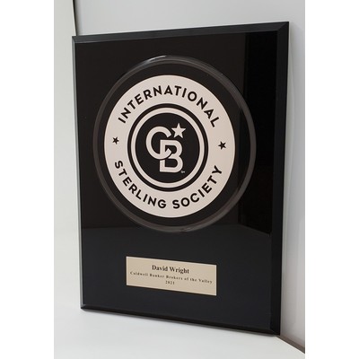 Black Saturn Wall Plaque