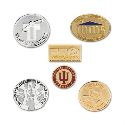 3/4" Die Struck Two Tone Lapel Pin