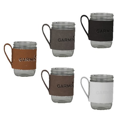 Brewster 16 oz. Wide Mason Jar & Sleeve