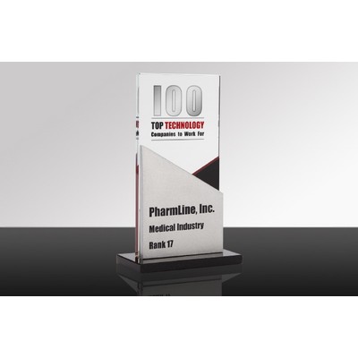 SAVVY: Glass Desk Award w/Granite Base