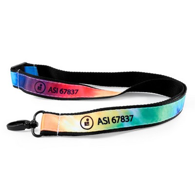 1" 2 Layer Polyester and Satin Lanyard with Sublimation Imprint
