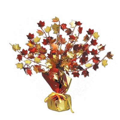 Fall Leaves Gleam 'N Burst Centerpiece