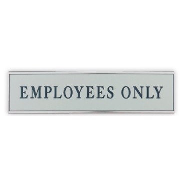 Full Color Sign w/Metal Flush Wall Mount (2"x8")