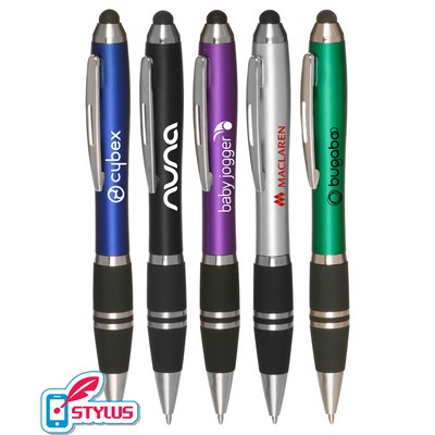 Union Printed - Twistee - Stylus Twist Pen with Rubber Grip