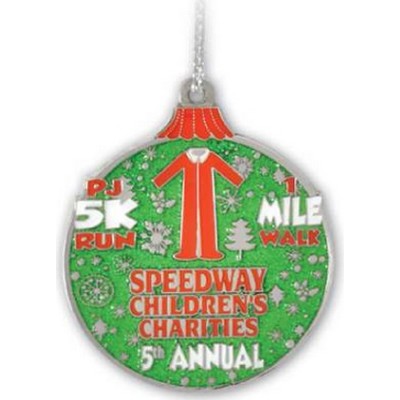 2" Die Cast Ornament w/Color Fill