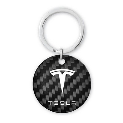 Pure Carbon Fiber Round Key Tag (1½" x 1.5Mm)