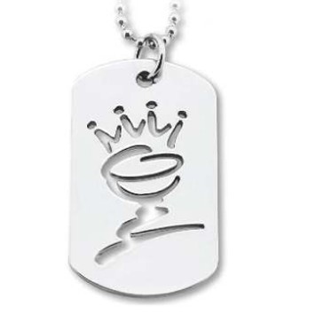 Custom Cut Out Dog Tag w/Die Cast (2" x 1 1/8")