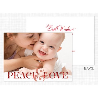 Peace & Love Holiday Photo Cards