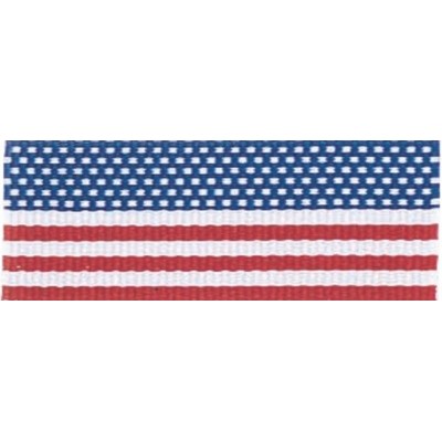 Flag Neck Ribbon w/Snap Clip (1½")