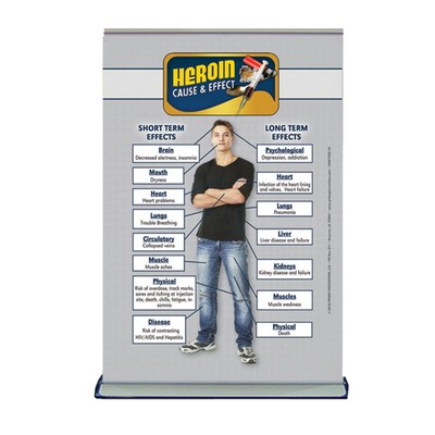 Heroin Table Top Retractable Banner