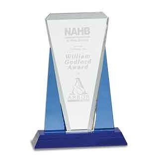 Sentinel Crystal Award, 10"H