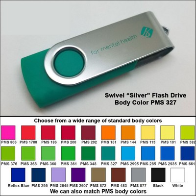 Swivel Flash Drive - 32 GB Memory - Body PMS 327