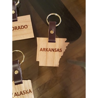 Hardwood State Keychains