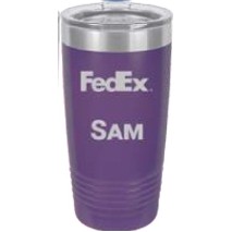 20 Oz. Polar Camel Purple Ring Neck Vacuum Insulated Tumbler w/Clear Lid