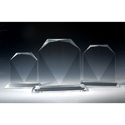 Diamond Award optical crystal award/trophy.7"H
