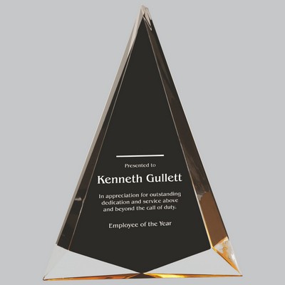 6 3/4" x 9" Black/Gold Pinnacle Acrylic