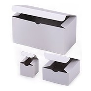 Newberry White Gloss Gift Box (8 1/2"x8 1/2"x2 1/4")