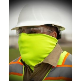 Double Layer Face Mask/Neck Gaiter with Cinch Cord M/L