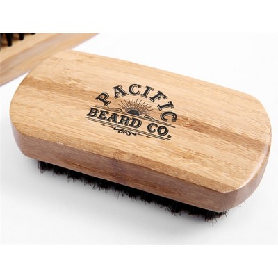 Square Bamboo Beard Brush
