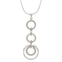 Jilco Inc. Contemporary Circle Cascading Diamond Necklace