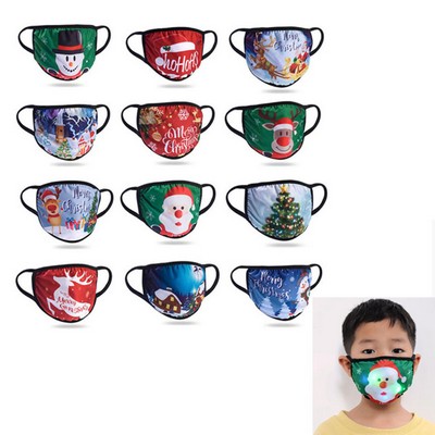 Glowing LED Christmas Face Mask For Kids