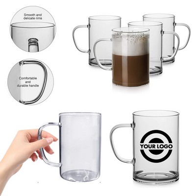 13.5 Oz. Glass Coffee Mugs