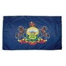 Pennsylvania Indoor Parade Flag w/Pole Hem And Fringe (4'x6')