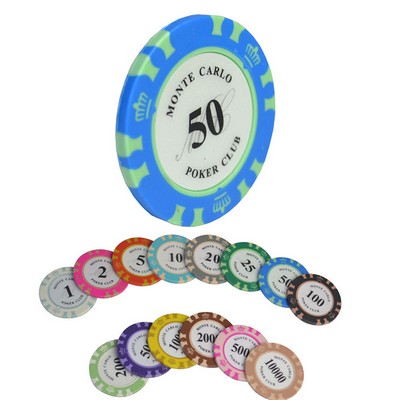 Small Clay Poker Chips with 2 Sides Custom Logo