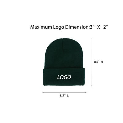 Acrylic Cuff Knit Beanie