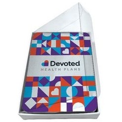 Playing cards Rigid Box w/ Clear Vinyl Lid ("Poker" format)