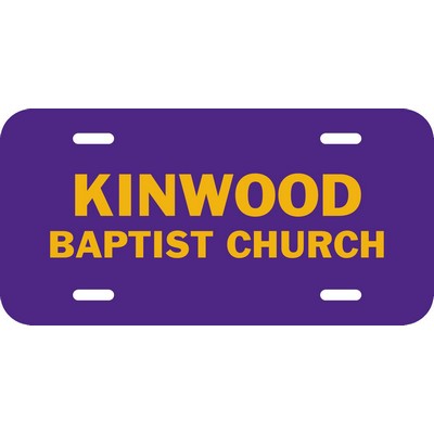 License Plate 30 mil