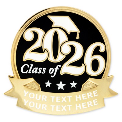 2026 Graduate Engravable Pin - Gold or Silver