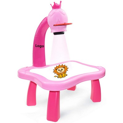 Projector Drawing Table for Kids Child Smart Projector Sketcher Desk with Light & Music