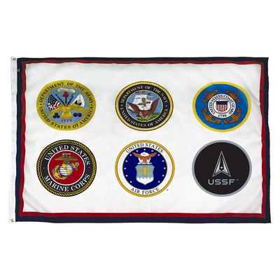 Armed Forces 6 Commemorative Flag (4'x6')