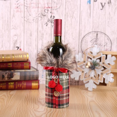 Christmas Wine Bottle Decoration