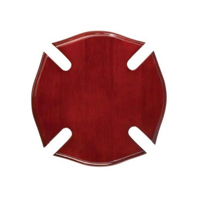 Rosewood Piano Finish Maltese Cross Plaque