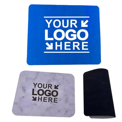 Full color Fabric Mouse Pad With 1/8" Thick Rubber Bottom