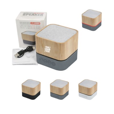 Portable Bamboo Bluetooth Speaker