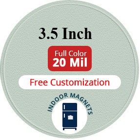 Magnet - 3.5" Diameter Circle - 20 Mil
