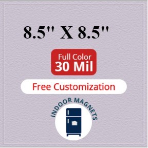 Magnet - 8.5x8.5 Round Corners - 30 Mil