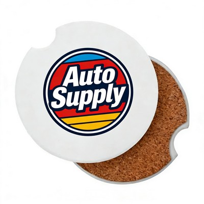 Ceramic Absorbent Car Coaster (Full Color Print)