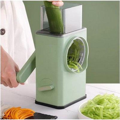 New 3" 1 Set Manual Vegetable Slicer Kitchen Rotary Cheese Grater