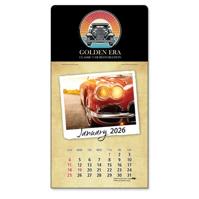 Adhesive Peel-N-Stick® Calendar - Classic Cars Pad