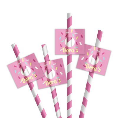 2.5" x 3" Straw Flags Style D