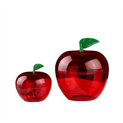 2pcs Red Transparent Apple Shaped Christmas Candy or Cookie Box Kit