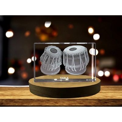 Tabla 3D Engraved Crystal 3D Engraved Crystal Keepsake/Gift/Decor/Collectible/Souvenir
