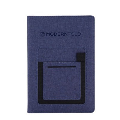 PU leather journal with phone pocket