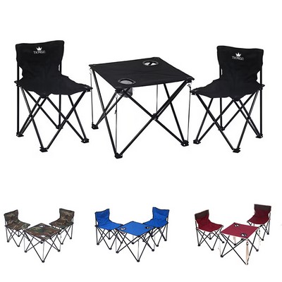 Heavy Duty Camping Chairs Table Set
