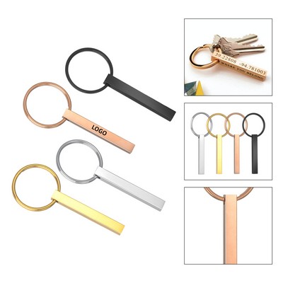 Personalized Vertical 3D Bar Keyring